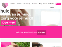 Tablet Screenshot of huidfonds.nl